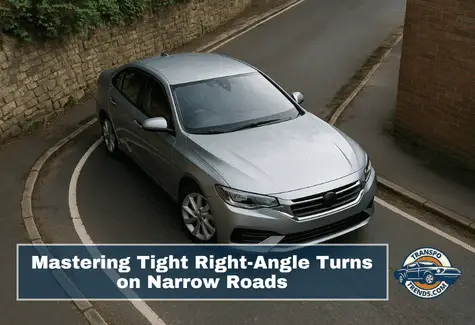 Mastering Tight Right-Angle Turns on Narrow Roads